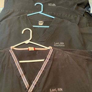 Personalized Scrub Tops x3